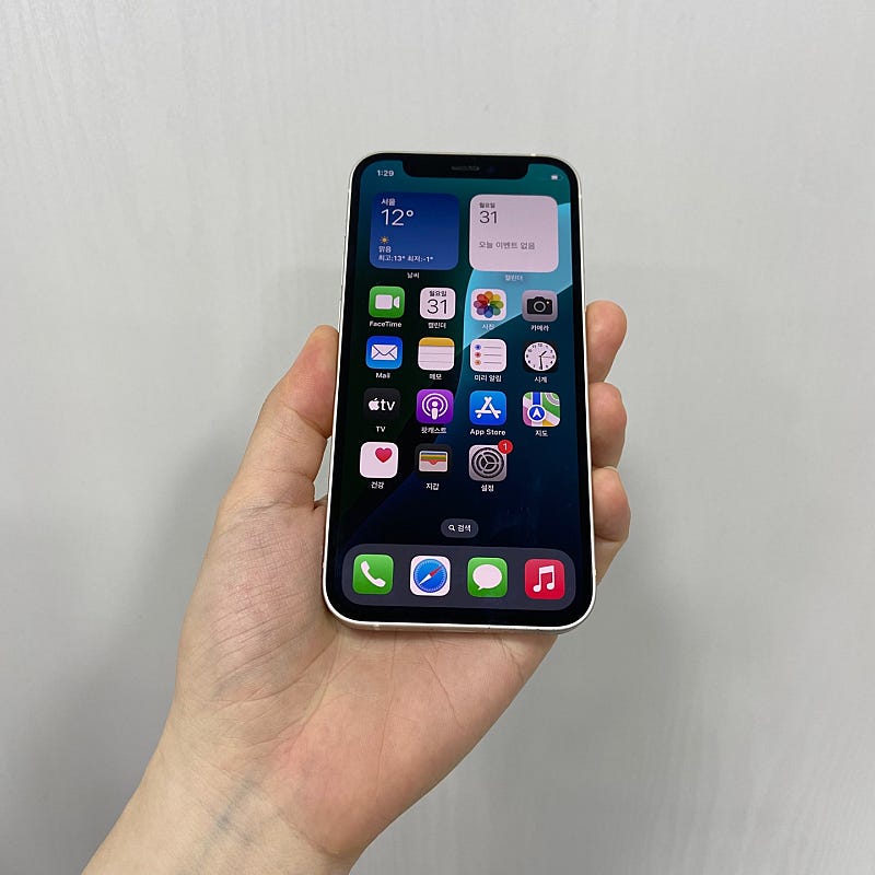 77476 아이폰12미니 화이트 64GB 부산 중고폰 ...--0