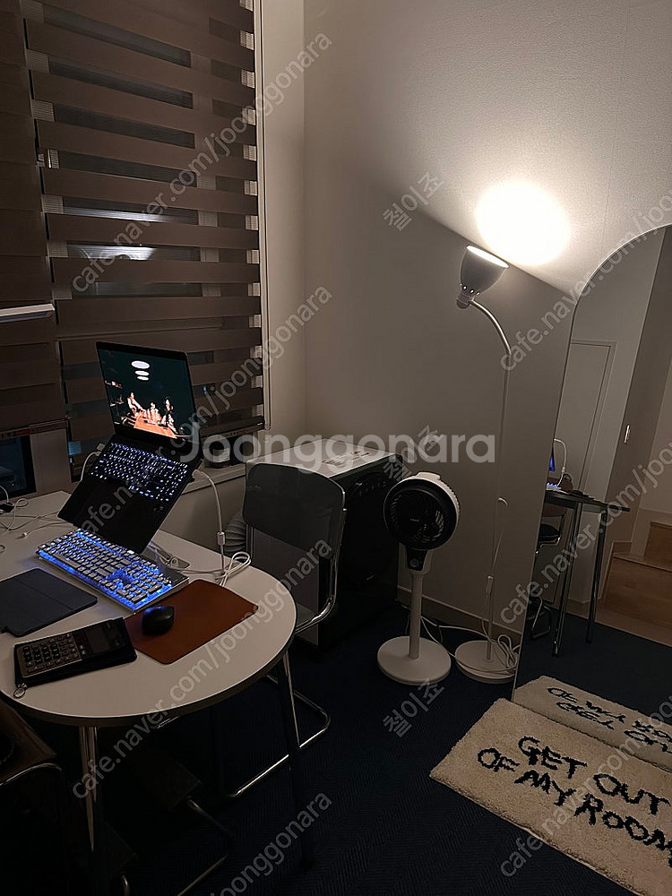 앱코 k840 스퀘어 LED 기계식 키보드 팝니다--5