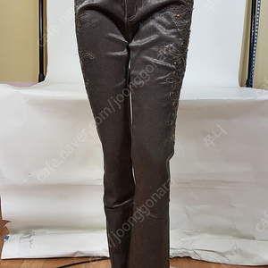 스테파노 브라운색상 징장식 여성 스키니진 정품 스테파노진