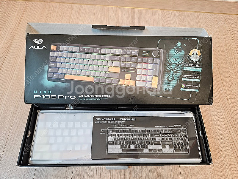 AULA 독거미 F108 PRO 모카무스 카라멜라떼축--0
