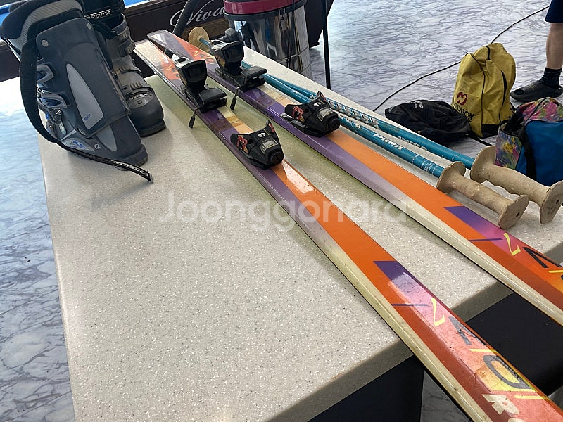 로시놀 스키 플레이트 팝니다. (부츠랑 폴대도 같이드려요)--1