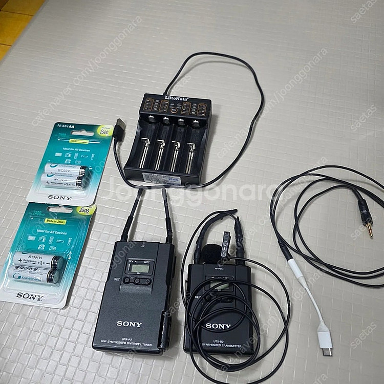스마트폰에도 연결 가능한 소니 무선마이크 URX-P2 UTX-B2 세트 판매합니다--1