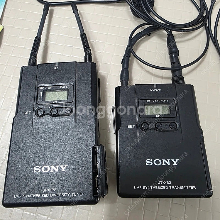 스마트폰에도 연결 가능한 소니 무선마이크 URX-P2 UTX-B2 세트 판매합니다--2
