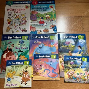 Disney Fun to read level1, rechard scarry’s