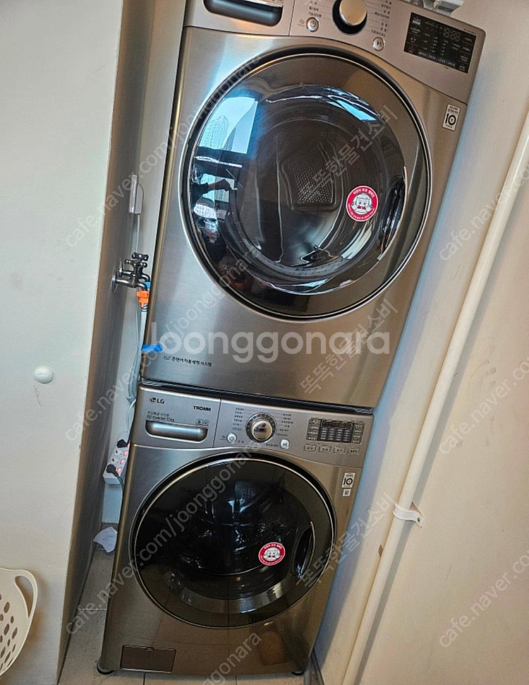 (워시타워/용달비포함) 대형 메탈 lg 17kg 세탁기...--0