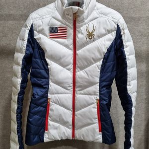 여성 85 스파이더 USA 오리털 경량 패딩