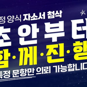 자기소개서 대행, 자소서 대필, 긴급 첨삭 모든 분야 가능합니다.