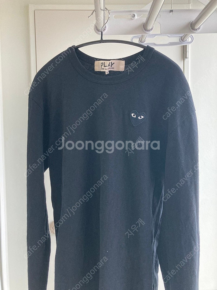 [판매] 꼼데가르송 블랙와펜 라운드 긴팔티셔츠 XL 5...--0