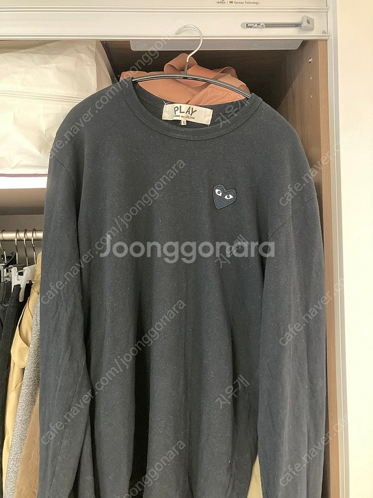 [판매] 꼼데가르송 블랙와펜 라운드 긴팔티셔츠 XL 5...--1