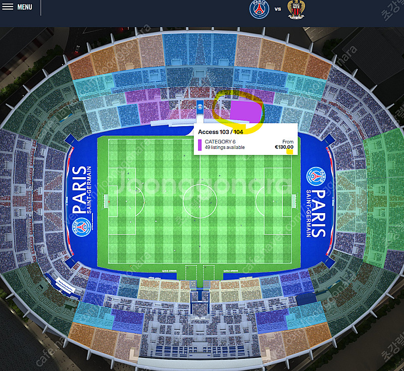 4/25(현지시간) 리그앙1 PSG 파리 생제르망(이강...--0