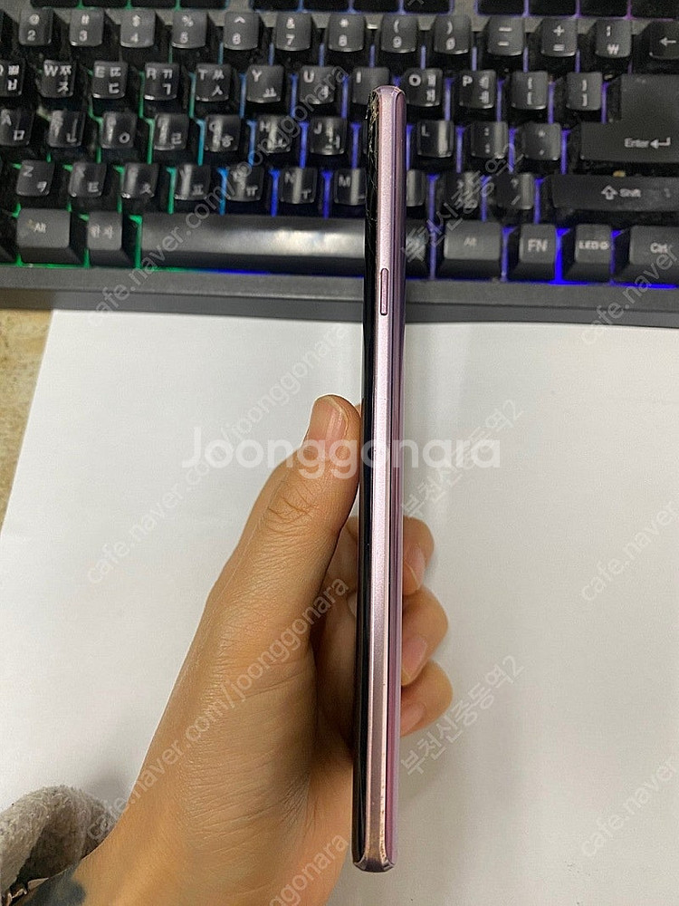 198375 SK 갤럭시노트9 퍼플 128GB 무잔상+...--7