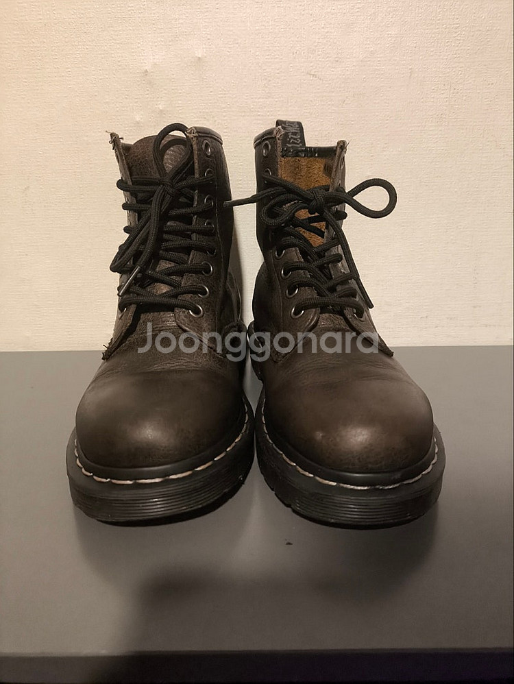 uk3 220mm 닥터마틴 1460 블랙브라운 워커--2