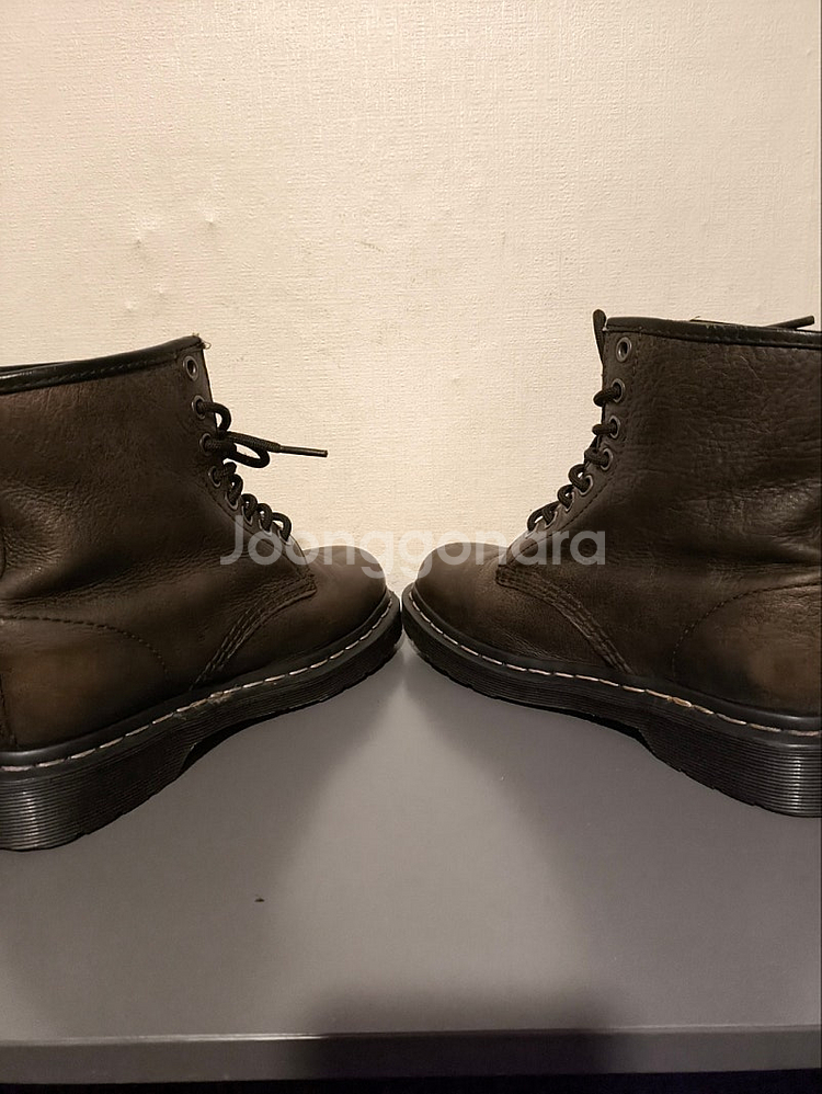 uk3 220mm 닥터마틴 1460 블랙브라운 워커--5