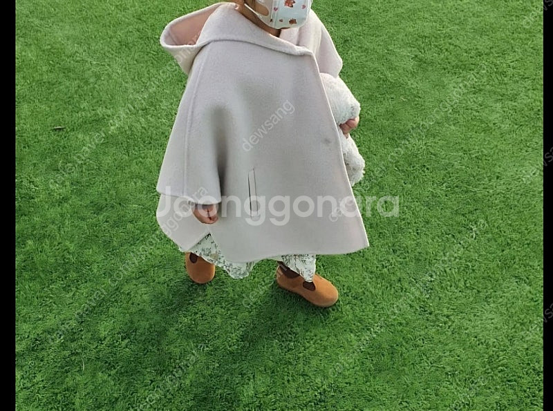 키즈망토 키즈판초코트 s사이즈--0