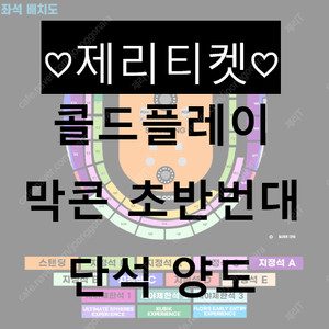 [막콘] 콜드플레이 스탠딩 초반 단석