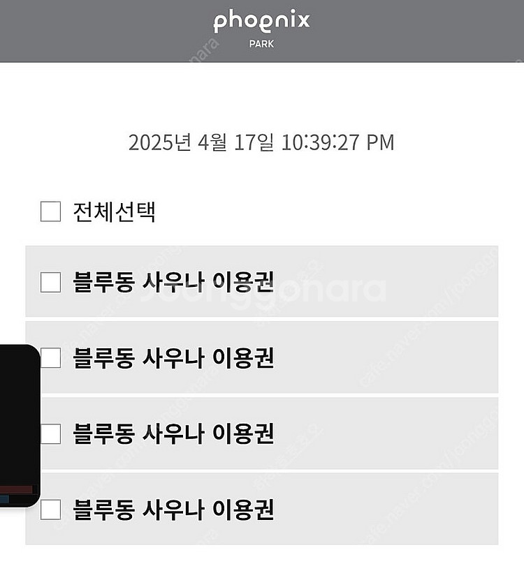 휘닉스 블루동 사우나 (18-19일 사용가능)--0