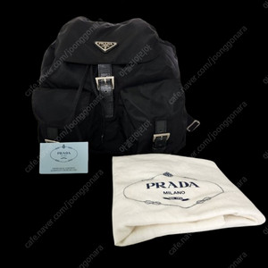 PRADA 프라다 정품 나일론 블랙 백팩 B2811F