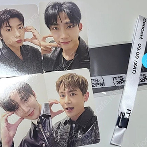 투피엠 2PM 15주년 콘서트 팬클럽 기프트 포카 폰스트랩 팔찌 세트