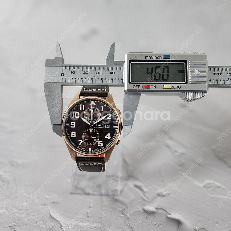 IWC 빅파일럿 모노푸셔 앙트완드 에디션 가죽 시계--4
