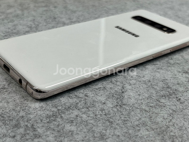 (자급제무잔상)갤럭시S10플러스 화이트 512G 미파손...--5