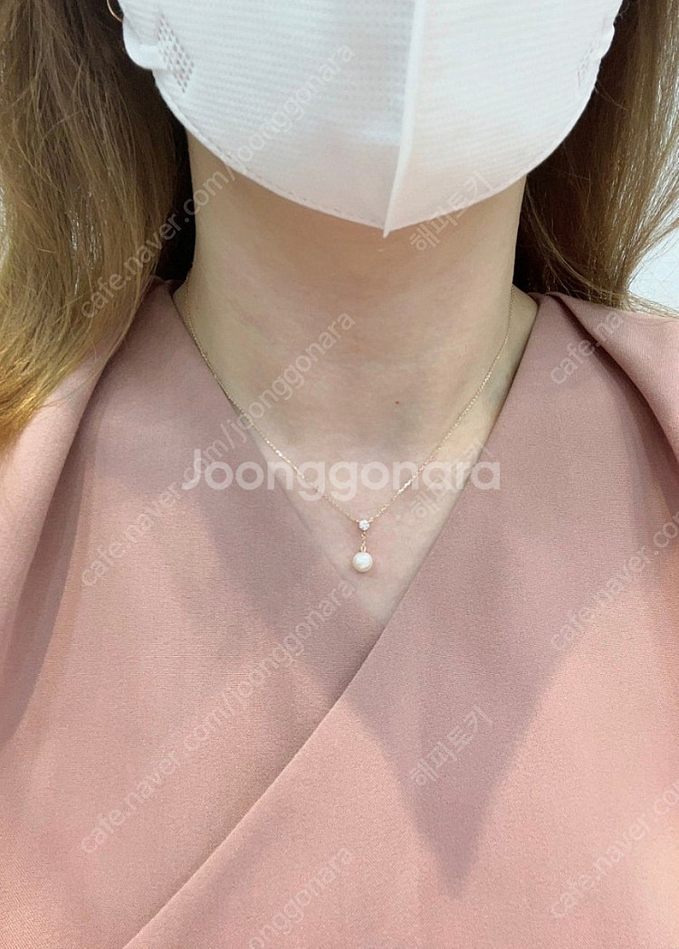 14k 담수진주목걸이--1