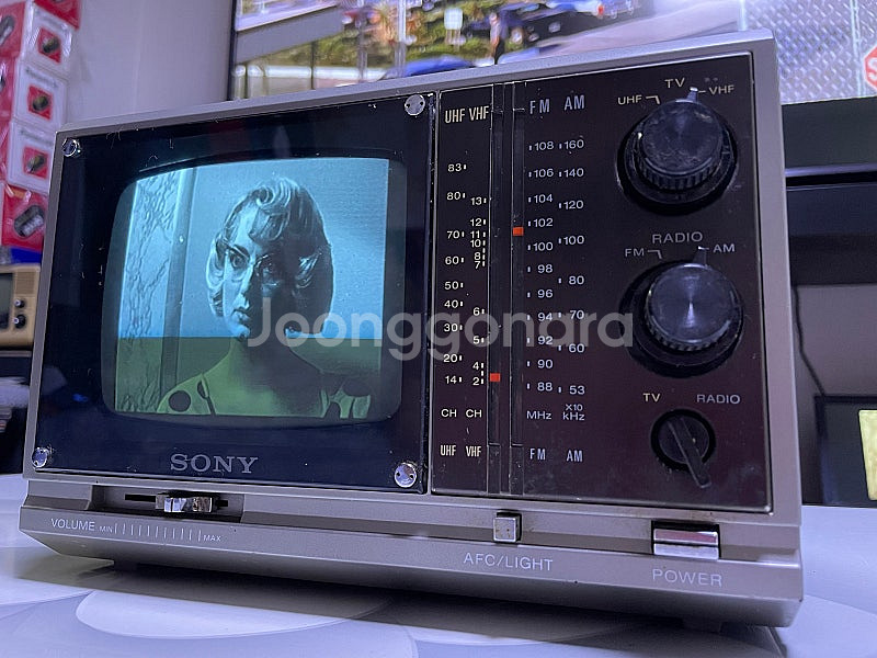 [옛날티비]1980‘S~SONY(소니)5인치 미니 빈티...--1