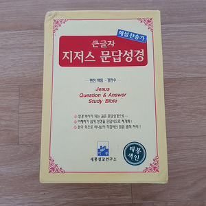 큰글자 지저스 문답성경 해설찬송가 합본