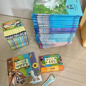 프뢰벨 자연관찰전집+씽킹펜 (별도)+DVD+움직이는 동물원