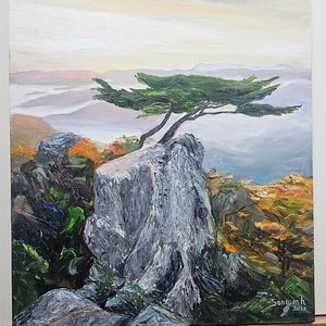 원화)10호 캔버스유화 소나무풍경 유화그림 53.0 x 45.5 cm