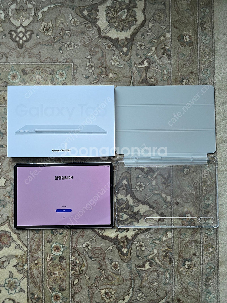 갤럭시탭 S10 플러스 256G 실버 SS급 박스셋--0