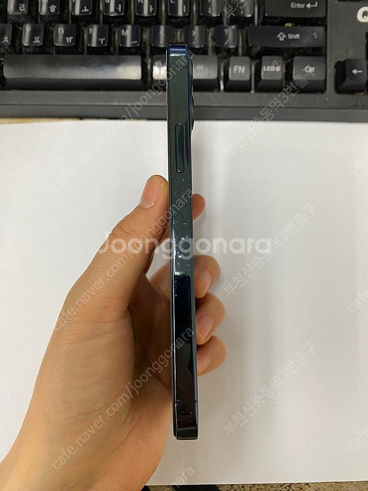 196386 아이폰12프로 블루 외관깔끔 256GB 무...--5