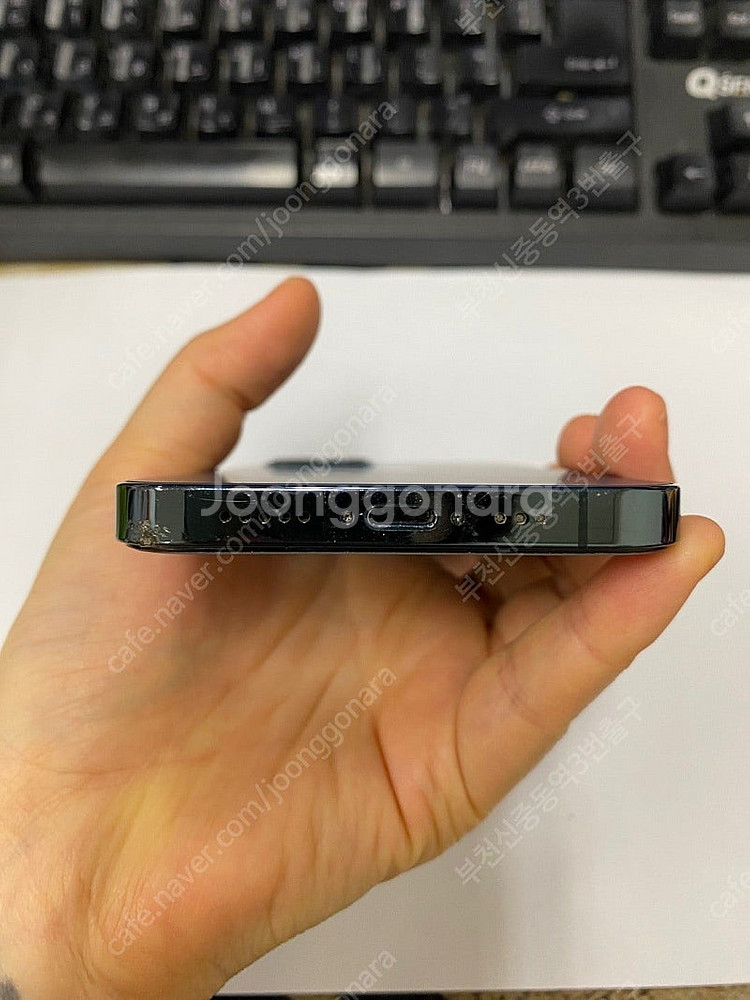 196386 아이폰12프로 블루 외관깔끔 256GB 무...--6