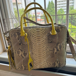 파이톤 천연아나콘다스네이크 가죽 토드&크로스백(구매