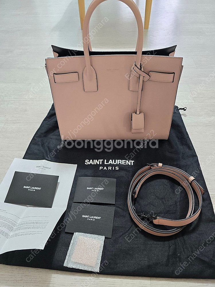 (정품) 생로랑 삭드주르 베이비 핑크 (명품 여자 가방...--0
