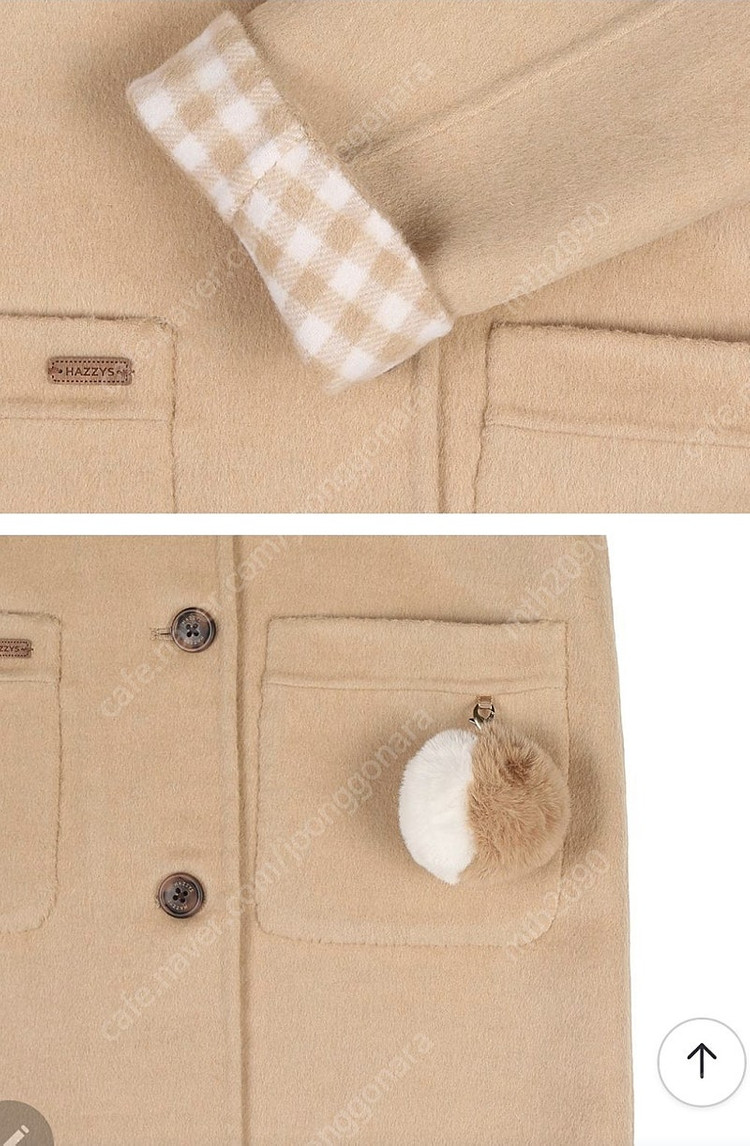 헤지스 키즈 핸드메이드 코트 145--3