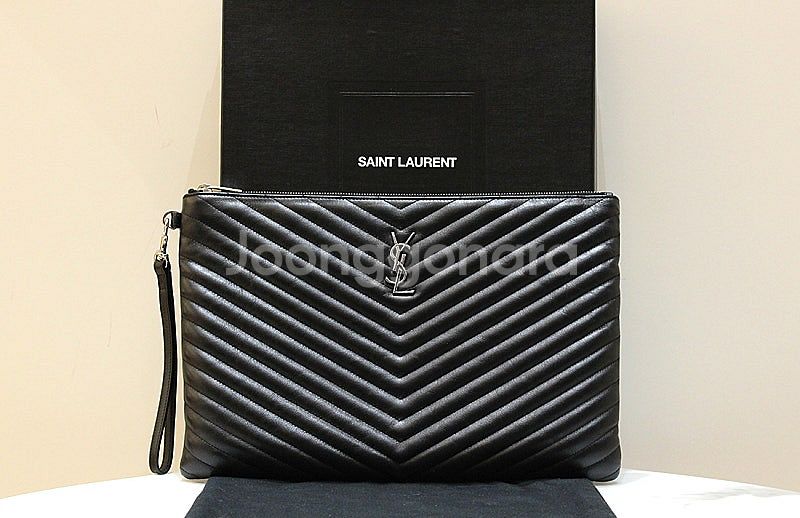 [중고명품다올] 생로랑 YSL 모노그램 마틀라세 퀄팅 ...--0