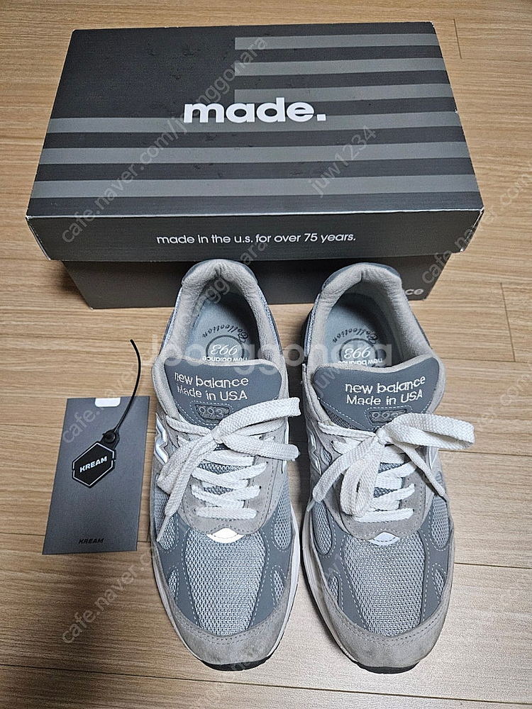 뉴발란스 993 그레이 275~280 사이즈--0