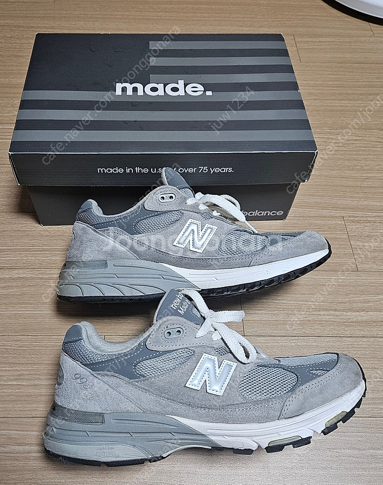 뉴발란스 993 그레이 275~280 사이즈--3