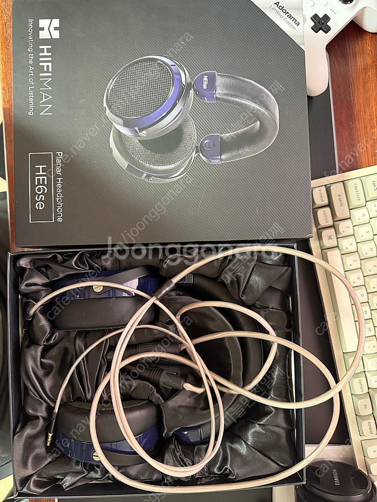 HiFiMan HE6se 헤드폰 + HE adaptor...--6