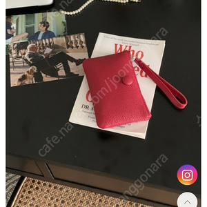 봉긋 페블지갑 레드 택포 새상품