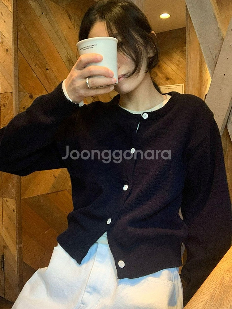로맨티사이즈 볼륨 라운드 가디건 운포 2에 팝니다--1