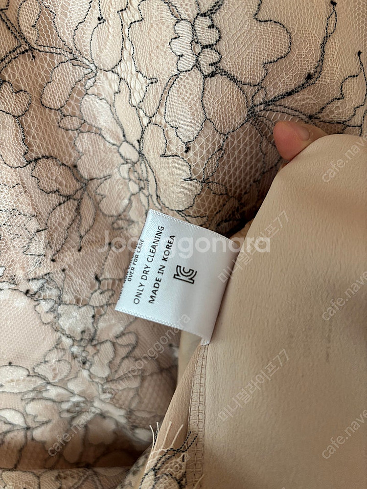 시에 (더실루엣) 세레모니 시스루 레이스 원피스 M사이...--5