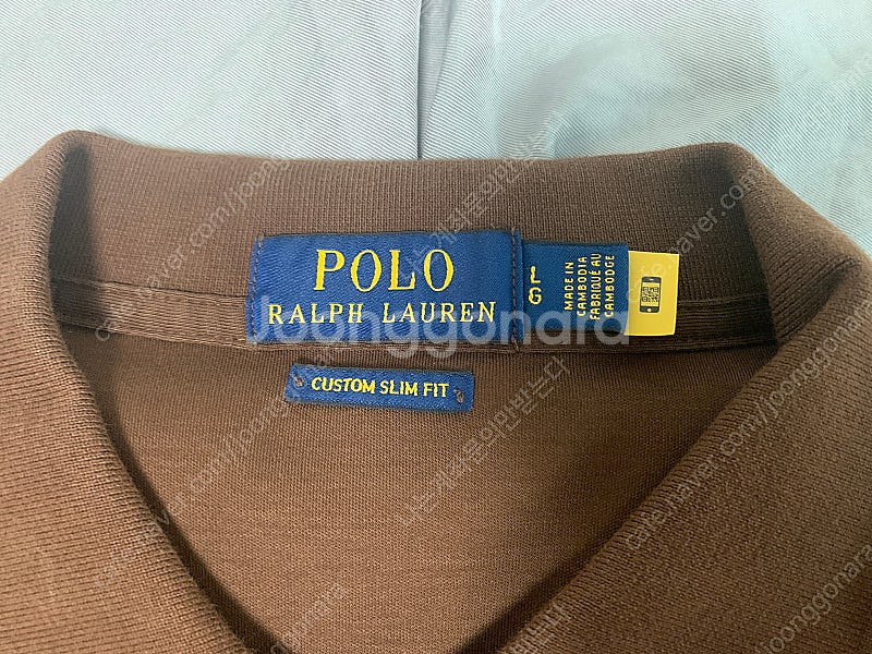 폴로 랄프로렌 백화점판 소프트 터치 코튼 PK 카라티 폴로티 커스텀 슬림핏 L--4