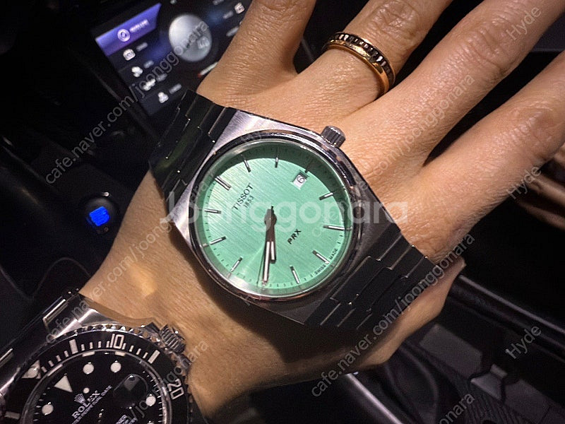티쏘 Prx 라이트그린 쿼츠 40mm 팝니다.--0