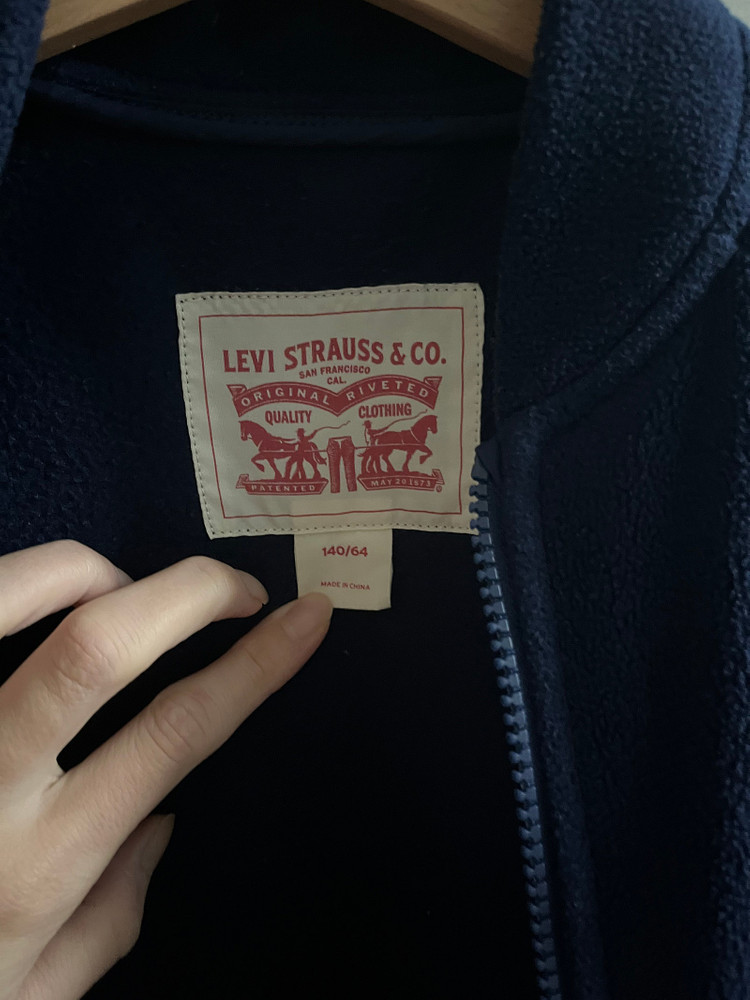 리바이스 키즈 후리스 집업 140--2