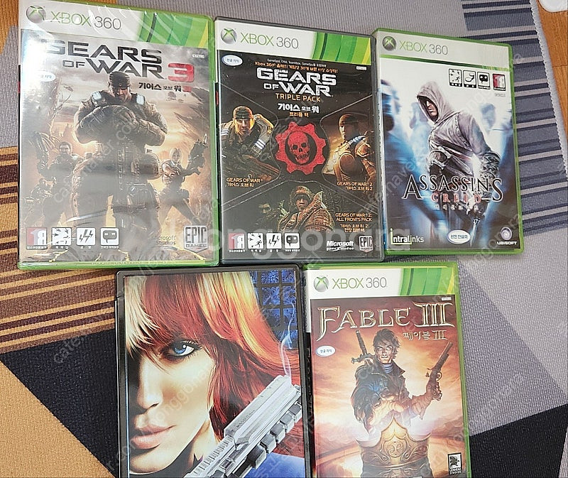 XBOX 360 타이틀 5개--0