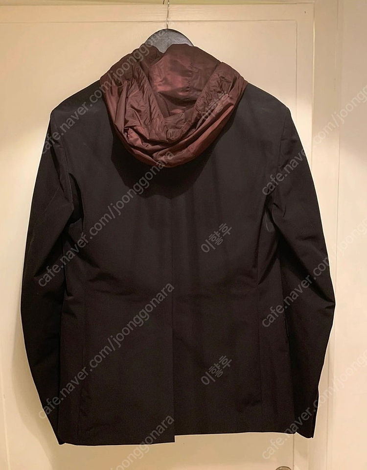 프라다 PRADA 후드 레이어드 블랙 블레이저 자켓 100사이즈 새제품 이미지