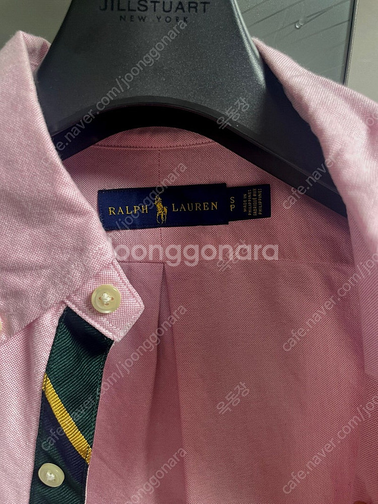 폴로 랄프로렌 핑크 옥스퍼드 포켓 왕관셔츠 판매​--3