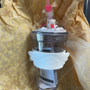 스타벅스 큐피드 피규어 돔 콜드컵 473ml 봄 하트