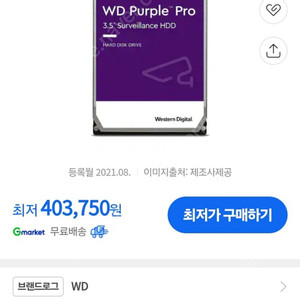 WD Purple Pro 8TB HDD